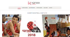 Desktop Screenshot of kameetbasketball.com