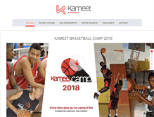 Tablet Screenshot of kameetbasketball.com